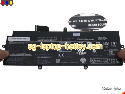 Replacement TOSHIBA 4ICP4/63/68 Laptop Battery PA5331-1BRS rechargeable 2700mAh, 42Wh  In Singapore 