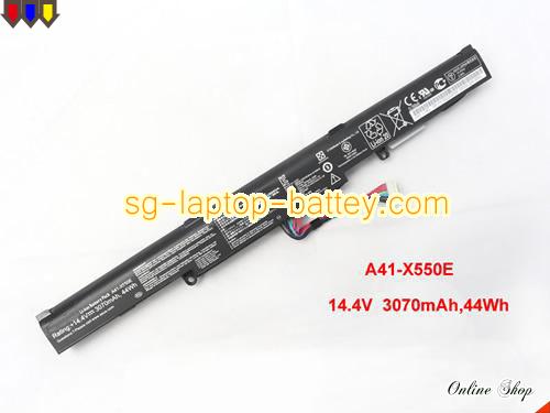 Genuine ASUS A41-X550E Laptop Battery A41X500E rechargeable 3070mAh, 44Wh Black In Singapore 