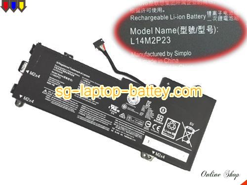 Genuine LENOVO L15M2PB6 Laptop Battery L14M2P23 rechargeable 4050mAh, 30Wh Black In Singapore 