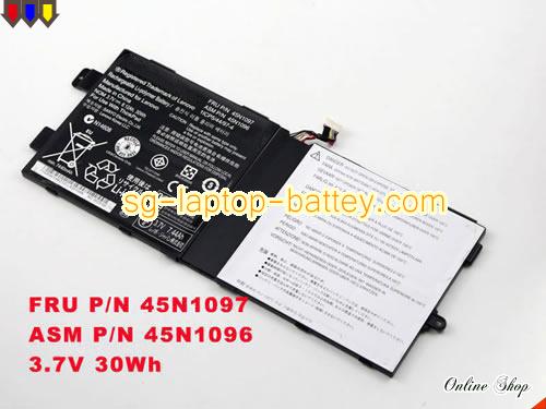 Genuine LENOVO 45N1096 Laptop Battery 45N1097 rechargeable 30Wh, 8.12Ah Black In Singapore 