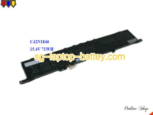 Genuine ASUS 0B200-03490000 Laptop Battery C42N1846 rechargeable 4614mAh, 71Wh Black In Singapore 