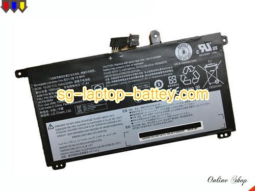 Genuine LENOVO SB10L84122 Laptop Battery 00UR892 rechargeable 2100mAh, 32Wh Black In Singapore 