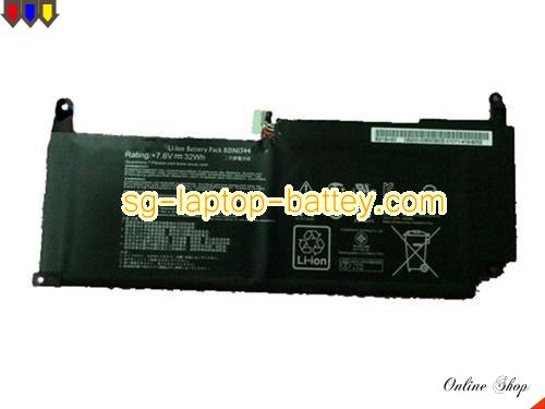 Genuine ASUS B21N1344 Laptop Battery 0B200-00600300M rechargeable 4200mAh, 32Wh Black In Singapore 