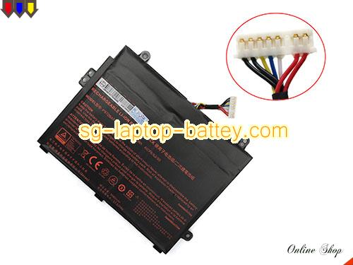 Genuine CLEVO P970BAT-4 Laptop Battery 4ICP2/62/80 rechargeable 3680mAh, 62Wh Black In Singapore 