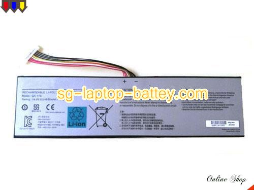 Genuine GIGABYTE GX17S Laptop Battery GX-17S rechargeable 4950mAh, 73Wh Sliver In Singapore 