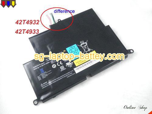 Replacement LENOVO 42T4933 Laptop Battery 42T4932 rechargeable 44Wh Black In Singapore 