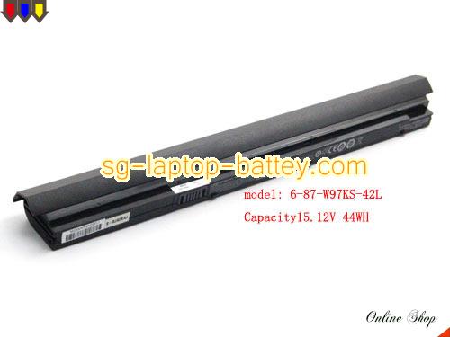 Genuine CLEVO 6-87-W97KS-42L Laptop Battery 6-87-W97KS-42L1 rechargeable 44Wh Black In Singapore 