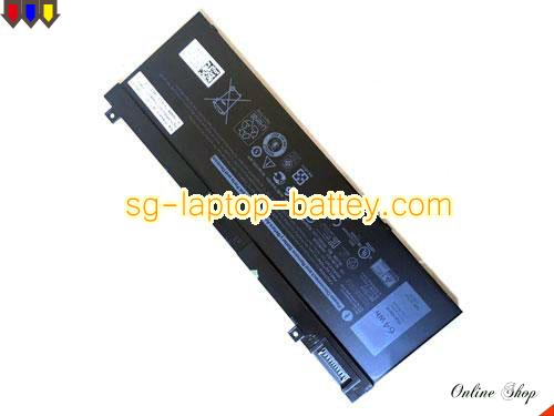 Genuine DELL 0H6K6V Laptop Battery GHXKY rechargeable 8000mAh, 64Wh Black In Singapore 