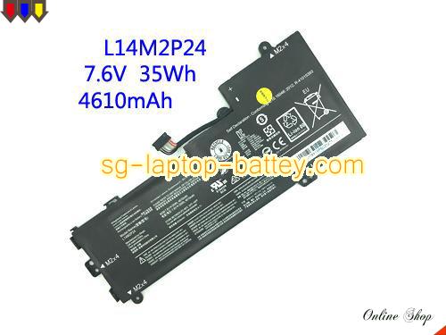 Genuine LENOVO L14S2P22 Laptop Battery L14L2P22 rechargeable 4610mAh, 35Wh Black In Singapore 