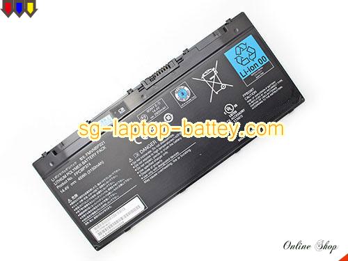 Genuine FUJITSU FMVNBP221 Laptop Battery FPCBP374 rechargeable 3150mAh, 45Wh Black In Singapore 