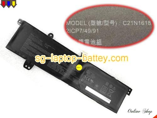 Genuine ASUS 2ICP74991 Laptop Battery C21N1618 rechargeable 36Wh Black In Singapore 