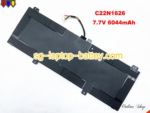 Genuine ASUS C221626 Laptop Battery C22PjJH rechargeable 6044mAh, 46Wh Black In Singapore 
