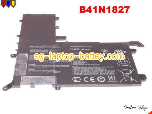 Genuine ASUS 0B200-03070200 Laptop Battery B41N1827 rechargeable 3653mAh, 56Wh Black In Singapore 