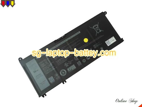 Replacement DELL 4WN0Y Laptop Battery JYFV9 rechargeable 3500mAh, 56Wh Black In Singapore 