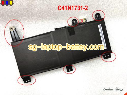 Replacement ASUS C41N1731-2 Laptop Battery  rechargeable 4335mAh, 66Wh Black In Singapore 