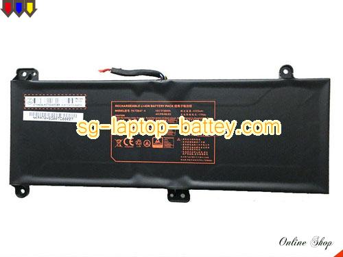 Genuine CLEVO PA70BAT4 Laptop Battery 6-87-PA70S-61B00 rechargeable 4320mAh, 66Wh Black In Singapore 