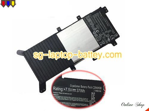 Genuine ASUS C21N1408 Laptop Battery  rechargeable 4840mAh, 37Wh Black In Singapore 