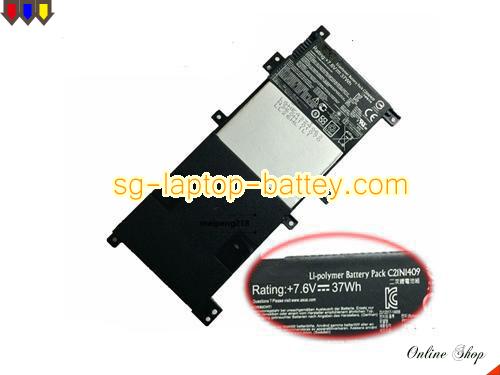 Genuine ASUS C21N1409 Laptop Battery  rechargeable 4800mAh, 37Wh Black In Singapore 