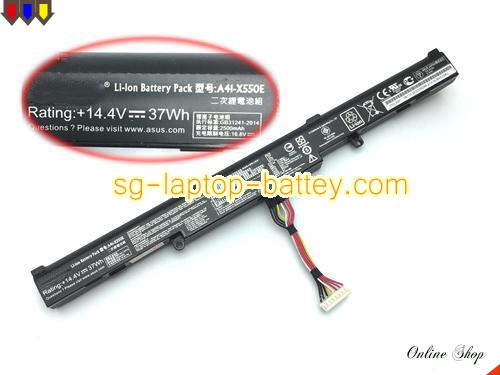 Genuine ASUS A41X500E Laptop Battery A41-X550E rechargeable 2500mAh, 37Wh Black In Singapore 
