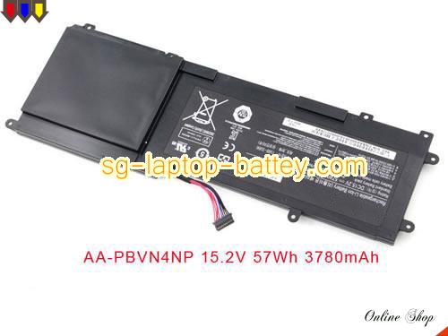 Genuine SAMSUNG BA43-00361A Laptop Battery AA-PBVN4NP rechargeable 3780mAh, 57Wh Black In Singapore 
