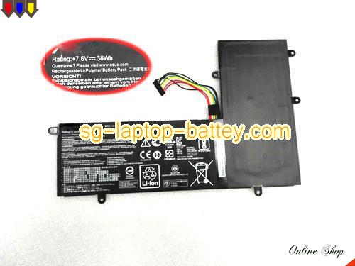 Genuine ASUS C2IN1430 Laptop Battery C21N1430 rechargeable 4840mAh, 38Wh Black In Singapore 