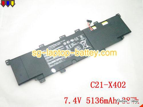 Genuine ASUS C21-X402 Laptop Battery C21X402 rechargeable 5136mAh, 38Wh Black In Singapore 