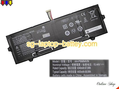 Replacement SAMSUNG AA-PBMN4VN Laptop Battery  rechargeable 4405mAh, 68Wh Black In Singapore 