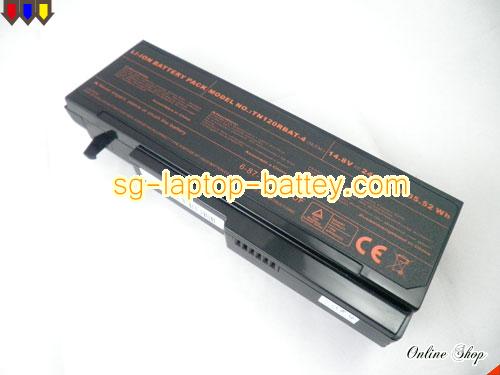 Genuine CLEVO TN120RBAT-4 Laptop Battery  rechargeable 2400mAh Black In Singapore 
