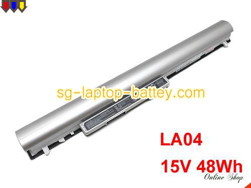 Genuine HP 728248-241 Laptop Battery LA04DF rechargeable 2620mAh, 41Wh Silver In Singapore 
