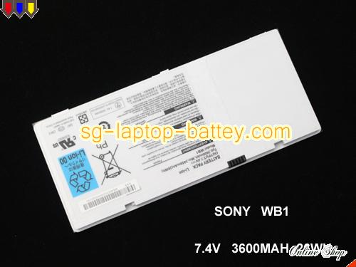Replacement GIGABYTE WB1 Laptop Battery C4-TEST rechargeable 3450mAh, 26Wh white In Singapore 