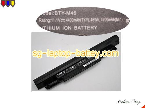 Genuine MSI BTY-M46 Laptop Battery 925T2015F rechargeable 4200mAh, 46Wh Black In Singapore 