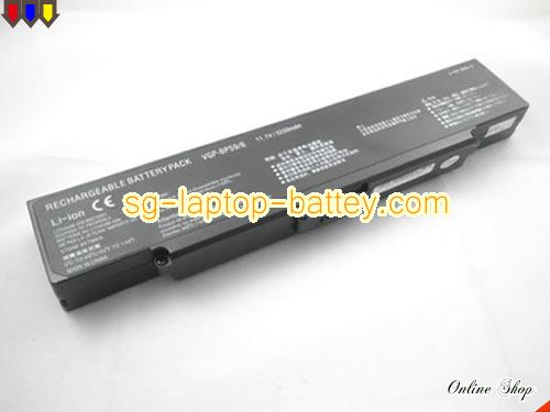 Replacement SONY VGP-BPS9 Laptop Battery VGN-NR31J rechargeable 5200mAh Black In Singapore 