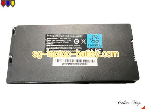 Genuine MSI 2964125 Laptop Battery MS-NF21 rechargeable 6200mAh, 47.12Wh Black In Singapore 