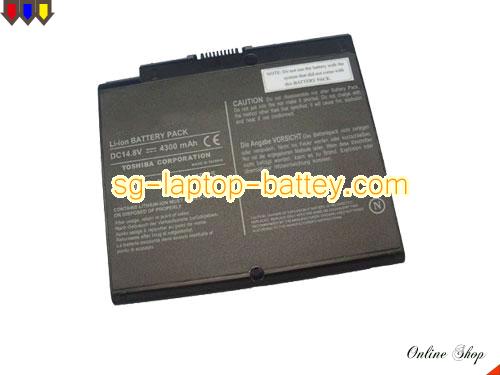 Replacement TOSHIBA PA3367U Laptop Battery K00014290 rechargeable 4300mAh Black In Singapore 