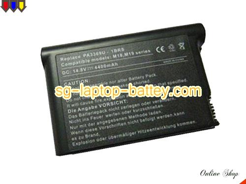 Replacement TOSHIBA PA3369U-1BRS Laptop Battery PA3369U-1BAS rechargeable 4300mAh Black In Singapore 