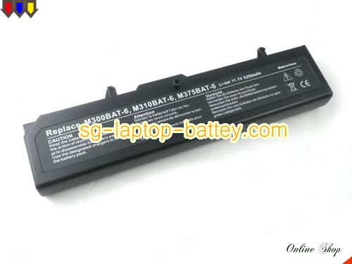 Replacement CLEVO 87-M308S-4C5 Laptop Battery M375BAT-6 rechargeable 4400mAh Black In Singapore 