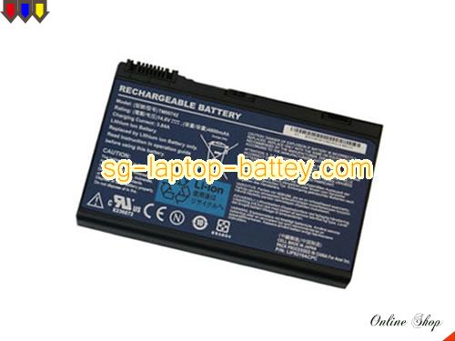 Replacement ACER TM00742 Laptop Battery BT.00604.015 rechargeable 5200mAh Black In Singapore 