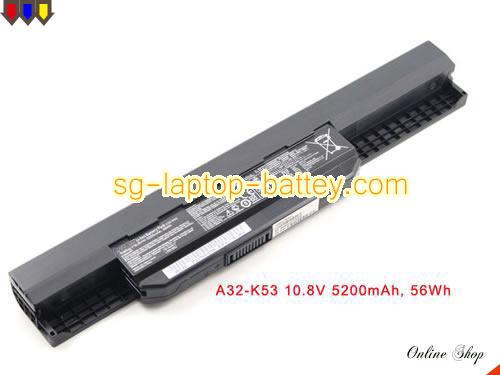 Genuine ASUS 07G016JD1875 Laptop Battery 07G016HK1875 rechargeable 5200mAh Black In Singapore 