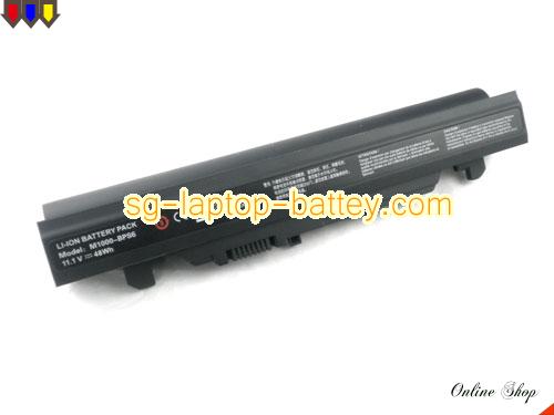 Replacement CLEVO M1000-BPS3 Laptop Battery M1000-BPS6 rechargeable 4400mAh Black In Singapore 