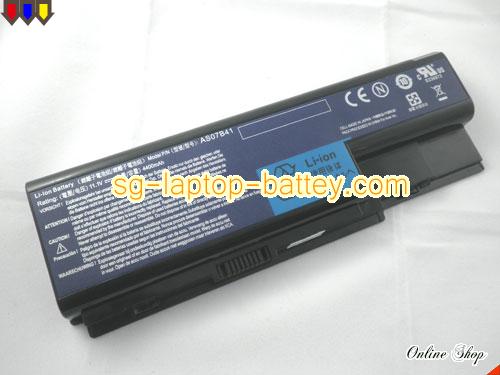 Genuine ACER LC.BTP00.008 Laptop Battery AS07B73 rechargeable 4400mAh Black In Singapore 