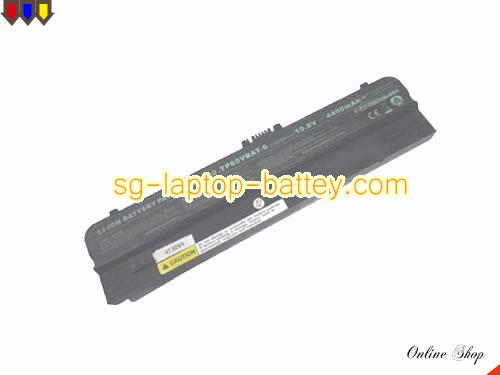 Genuine CLEVO TP80VBAT-6 Laptop Battery 6-67-T80VS-454 rechargeable 4400mAh Black In Singapore 