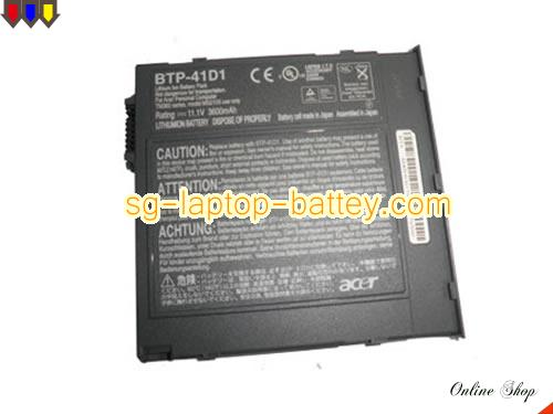 Replacement ACER BTP41D1 Laptop Battery 60.45H03.001 rechargeable 3300mAh Black In Singapore 