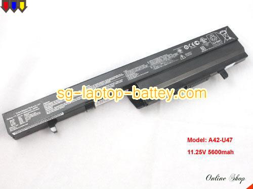 Genuine ASUS A41-U47 Laptop Battery A32-U47 rechargeable 5600mAh Black In Singapore 