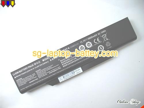 Genuine CLEVO 6-87-W130S-4D71 Laptop Battery W130HUBAT-6 rechargeable 5600mAh, 62.16Wh Black In Singapore 