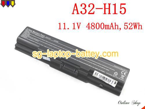 Genuine PACKARD BELL L072056 Laptop Battery A32-H15 rechargeable 4800mAh, 52Wh Black In Singapore 