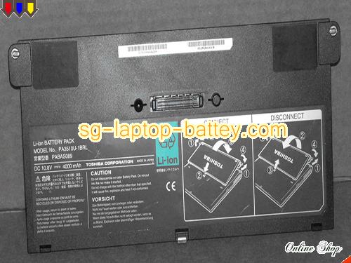 Genuine TOSHIBA PABAS089 Laptop Battery PA3510U-1BRL rechargeable 4000mAh, 45Wh Black In Singapore 