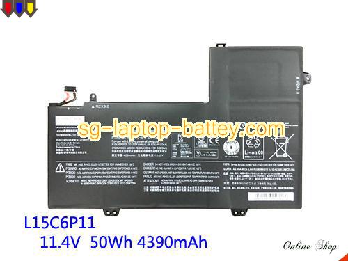 Genuine LENOVO L15M6P11 Laptop Battery L15C6P11 rechargeable 4390mAh, 50Wh Black In Singapore 