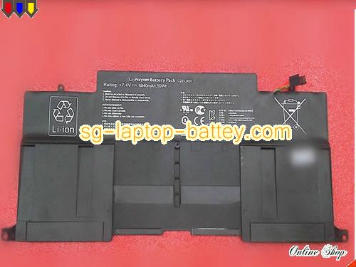 Genuine ASUS C22-UX31 Laptop Battery C23-UX31 rechargeable 6840mAh, 50Wh Black In Singapore 