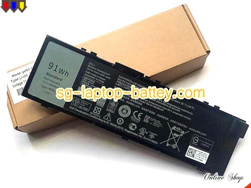 Genuine DELL 451-BBSB Laptop Battery 1G9VM rechargeable 7950mAh, 91Wh Black In Singapore 