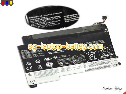 Genuine LENOVO 00HW020 Laptop Battery SB10F46458 rechargeable 4540mAh, 53Wh Black In Singapore 